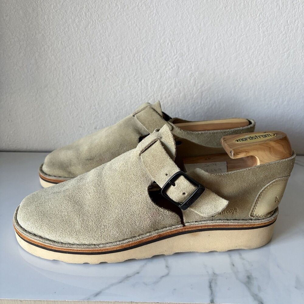 Fracap Men’s Suede Ankle Shoes Size 42 (US 9) Beige
